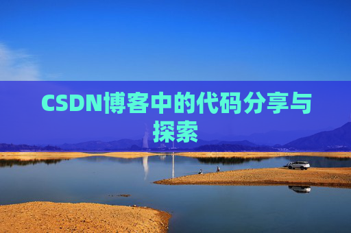CSDN博客中的代码分享与探索